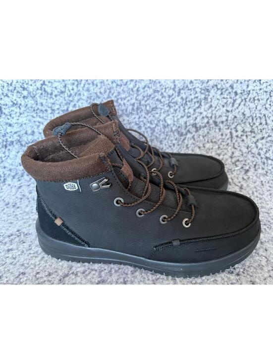 Hey Dude Bradley 40189-001 Boots Mens Black Leather Moc Toe Ankle Casual Size 8 main image 5